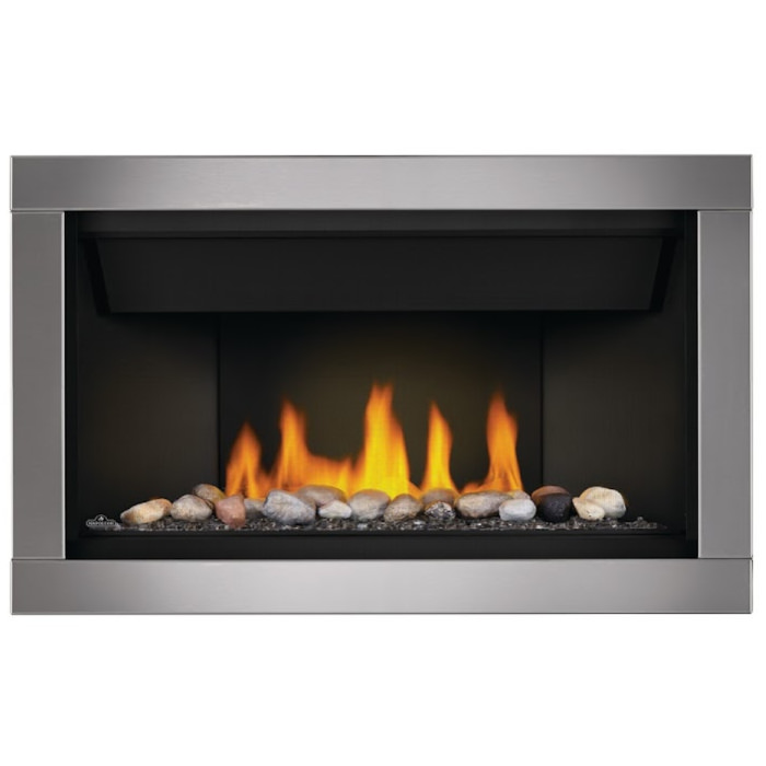 Acsent-BL36-1-crushed-glass-topaz-mineral-rocks-silver-surround-1.jpg - Fireplace Gallery