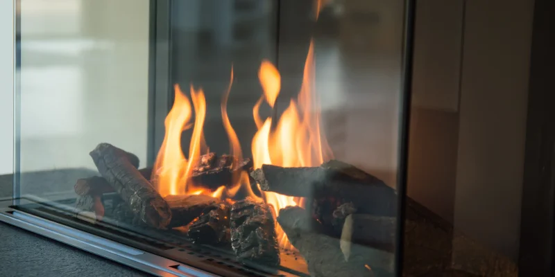 Convert wood firepalce to gas