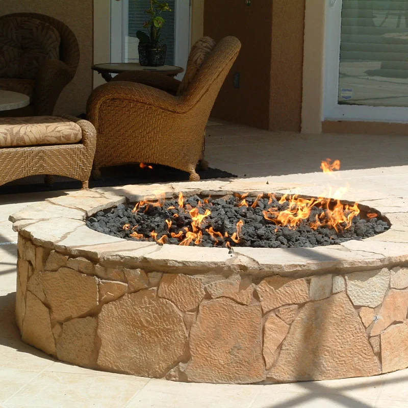 HPC - Round Penta Burner Firepit Insert
