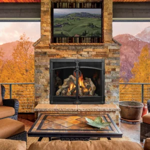Fireplace Xtrordinair - 4237 Ember-Glo TV Deluxe Gas Fireplace