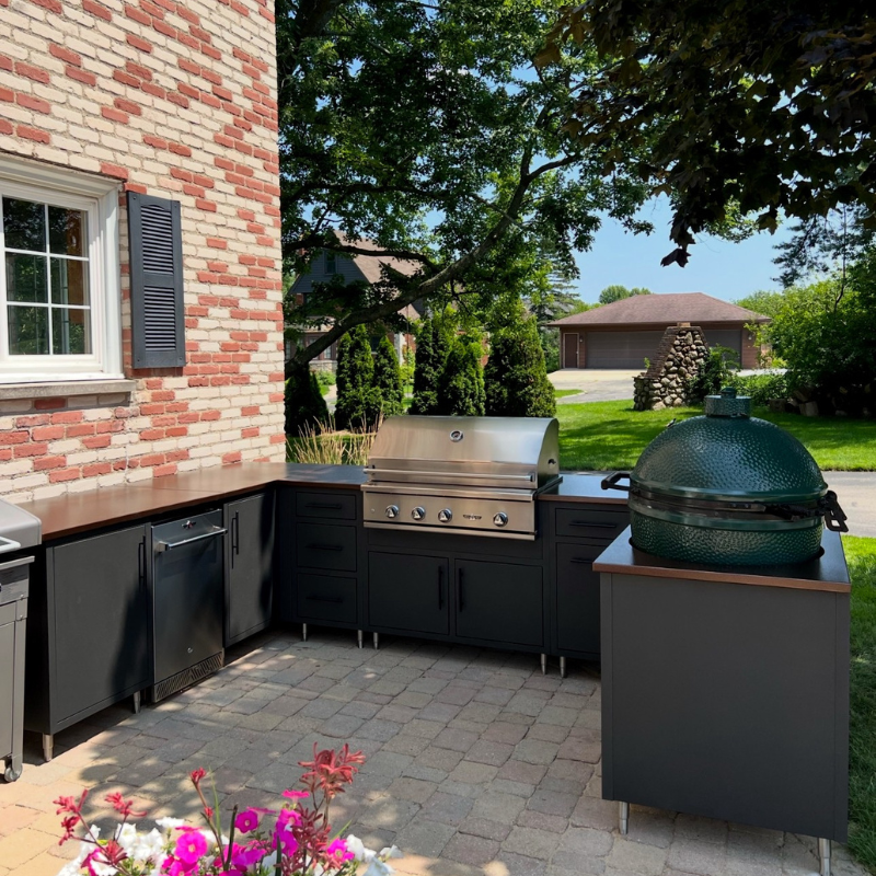 Outdoor kitchen install 2025 - Fireplace Gallery