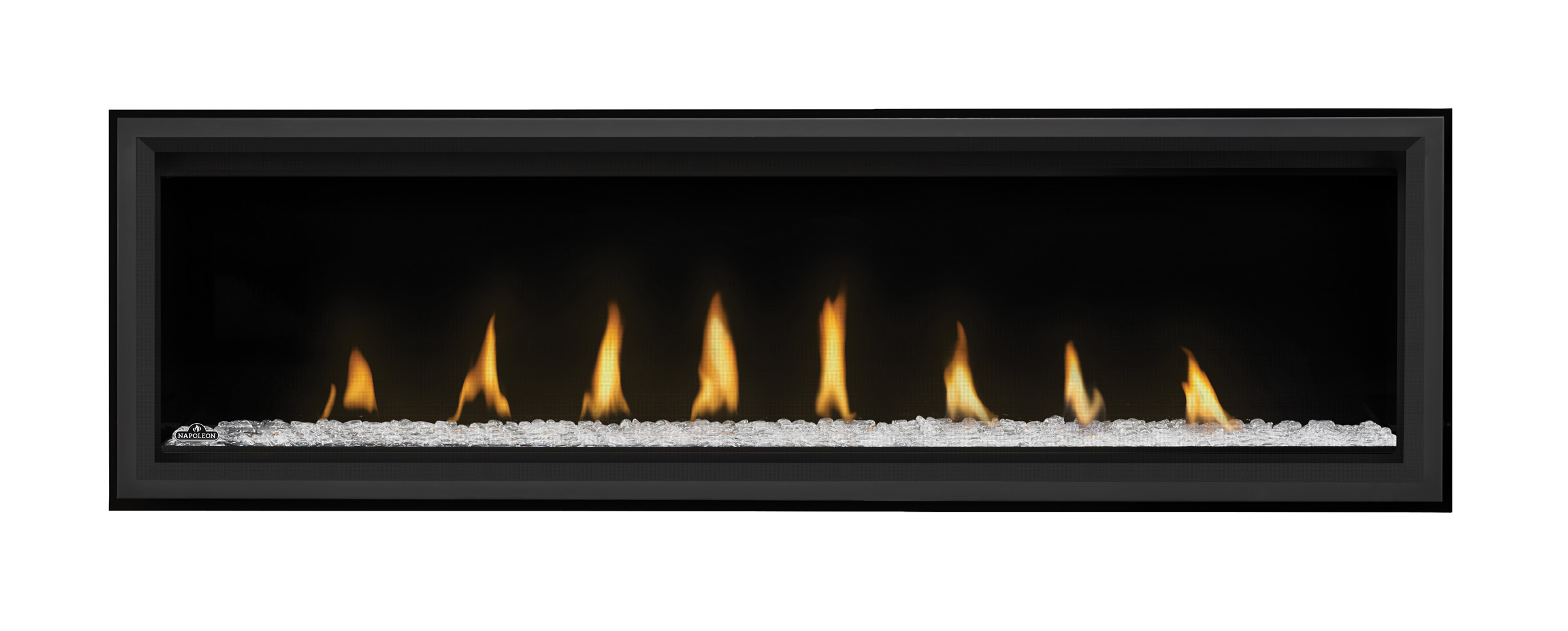 Vector-LV62-Clear-Glass-Beads-LEDs-ON.jpg - Fireplace Gallery