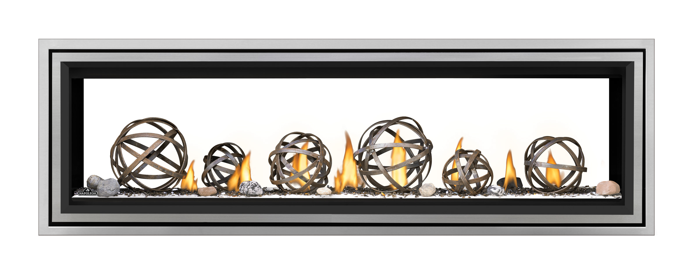 Vector-LV62ST-Wrought-Iron-Globes-ShoreFire-Stainless-Trim.jpg - Fireplace Gallery
