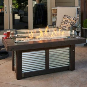 Outdoor Great Room - Denali Brew Linear Firepit