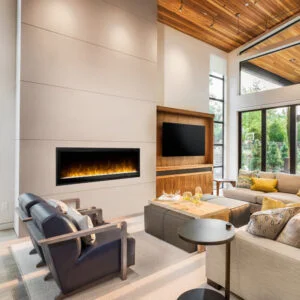 Dimplex - Multi-Fire Slim Built-in Linear Electric Fireplace